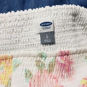 Strapless chiffon maxi dress